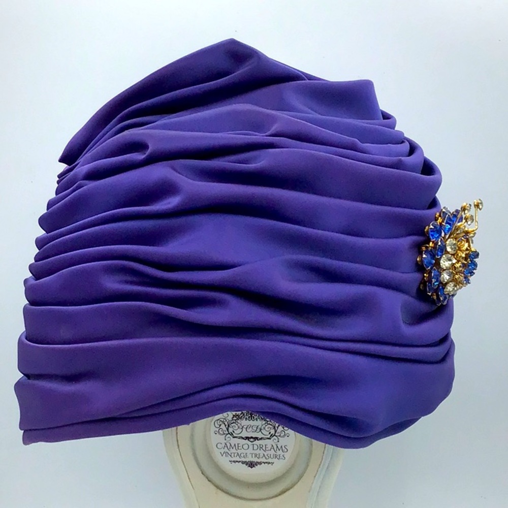 Vintage Satin Turban Hat